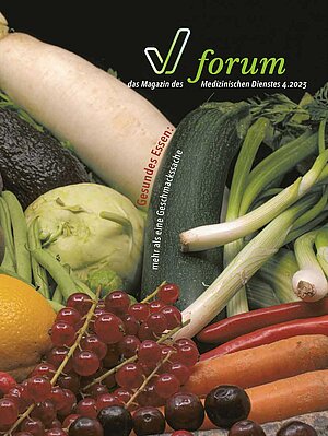 Titelbild der forum-Ausgabe 2023-4: Verschiedene Gemüsesorten