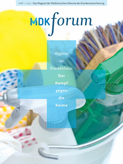 Titelseite der Zeitschrift MDK forum Ausgabe 1/2017 Titelseite der Zeitschrift MDK forum Ausgabe 1/2017